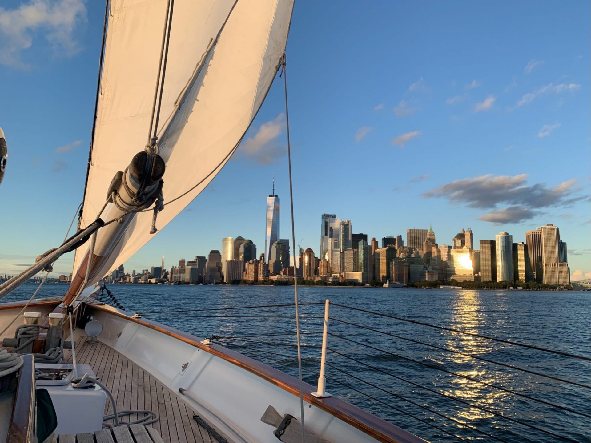 sunset sailboat nyc