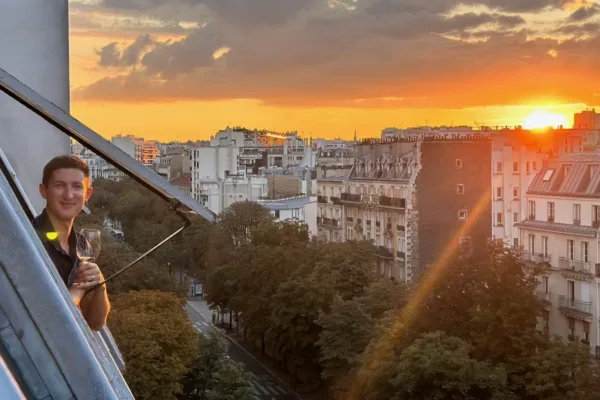 Overlooking Paris France