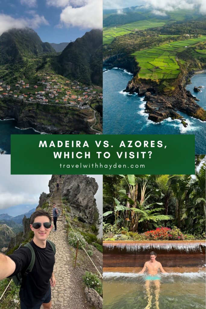 Madeira vs Azores Pinterest