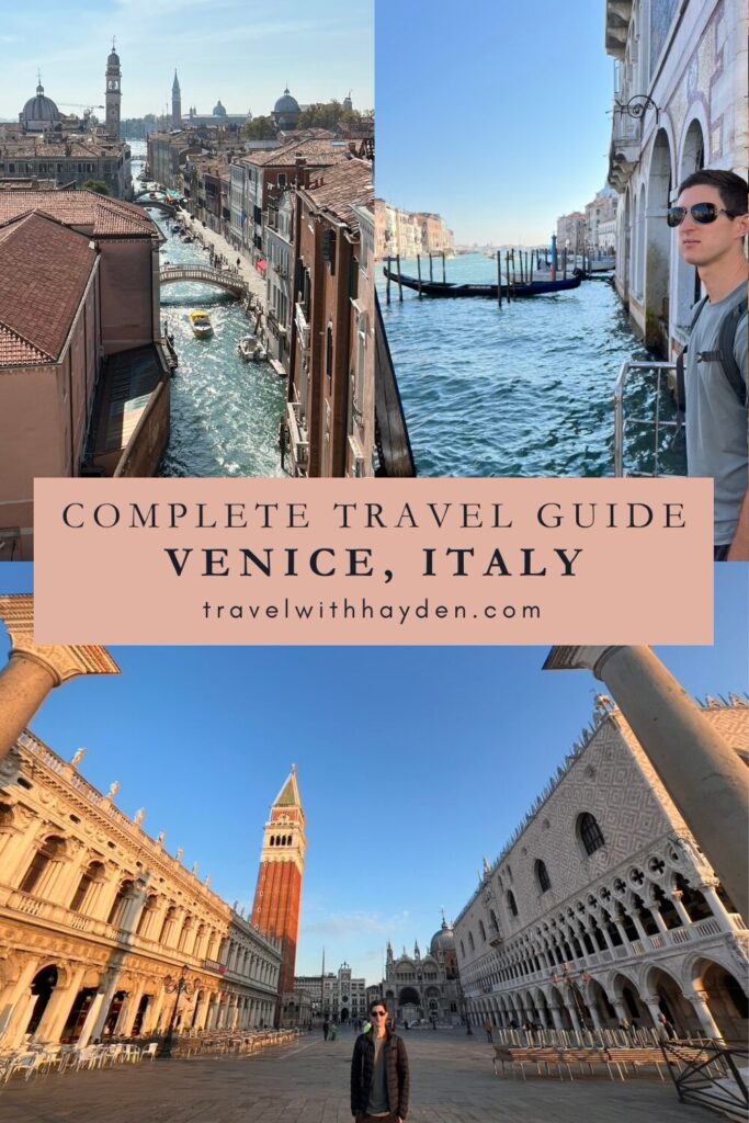 Venice Italy Travel Guide Pinterest Pin