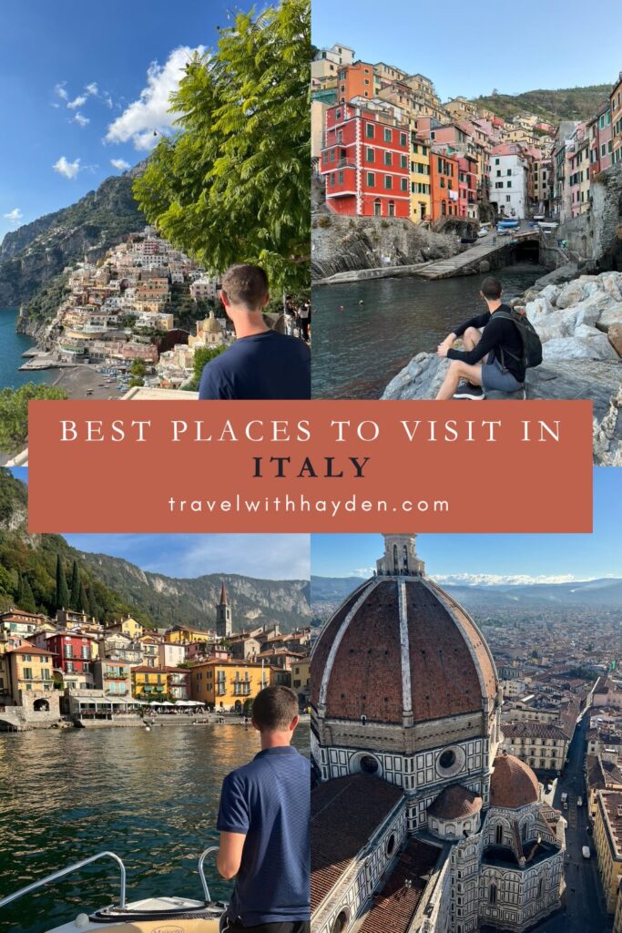 Best Places to Visit in Italy Pinterest Pin