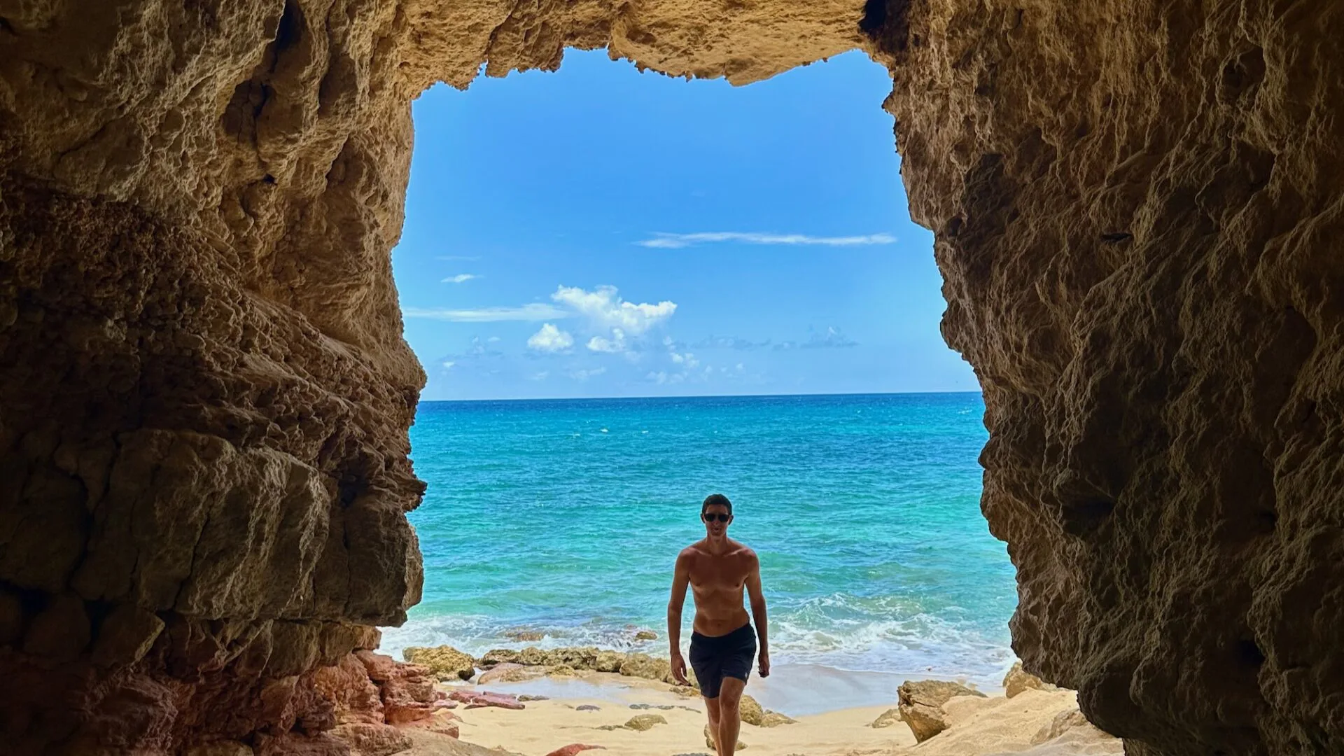 Cupecoy Beach in St. Maarten