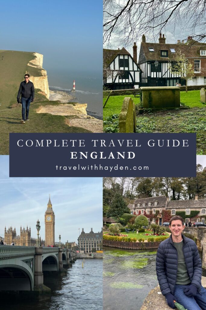 Best Places to Visit in England Pinterest Pin
