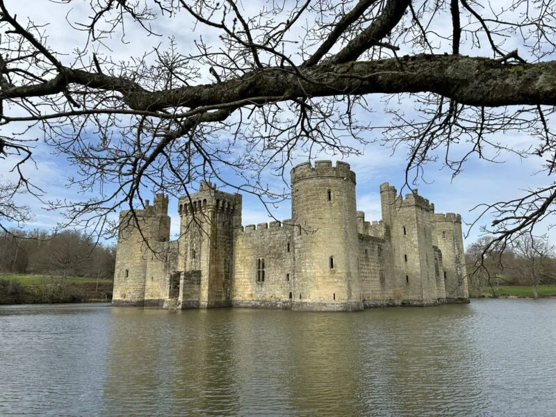 Bodiam Castle in East Sussex
