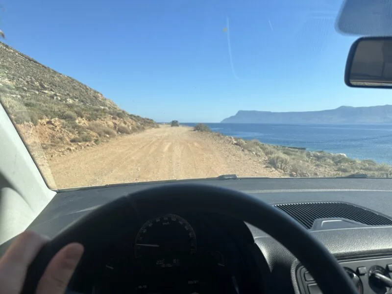Driving in Crete Greece