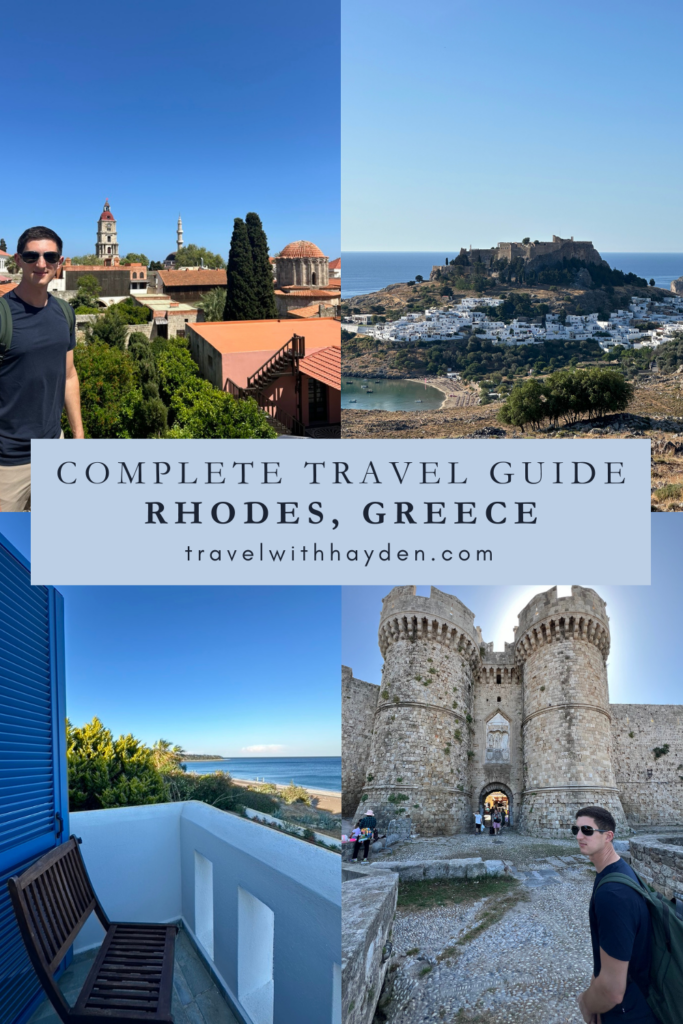 Rhodes Greece Complete Travel Guide Pinterest Pin