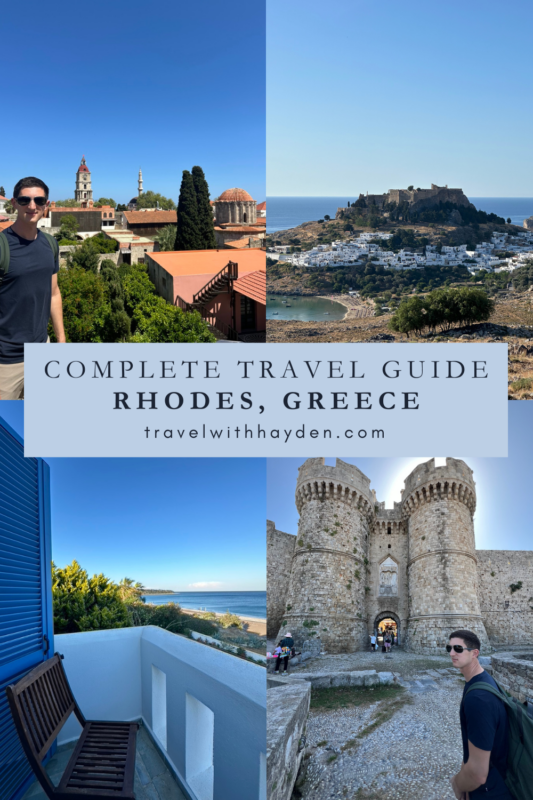 Rhodes Greece Complete Travel Guide Pinterest Pin