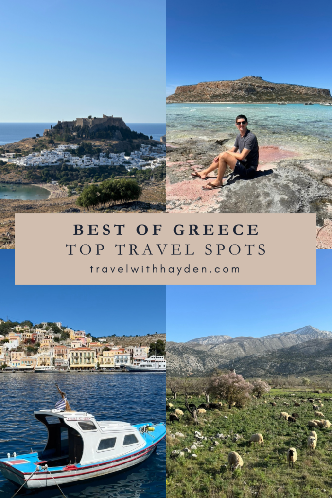 Best Places to Visit in Greece Pinterest Pin