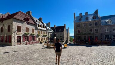 downtown Quebec City old town French quarter