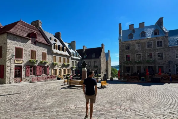 downtown Quebec City old town French quarter