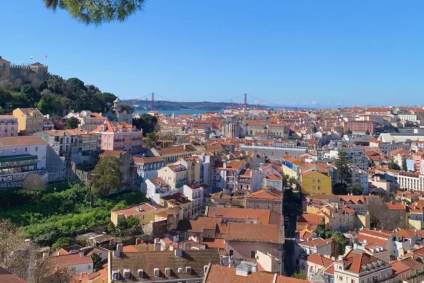 views from Miradouro in Lisbon Portugal, one of the best things to do in Lisbon