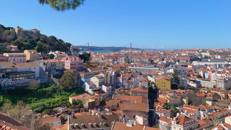 views from Miradouro in Lisbon Portugal, one of the best things to do in Lisbon