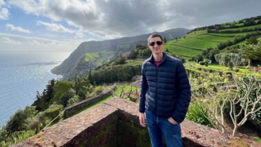 visiting a miradouro, one of the best things to do in the Azores
