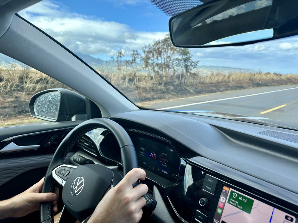 Driving around in Hawaii