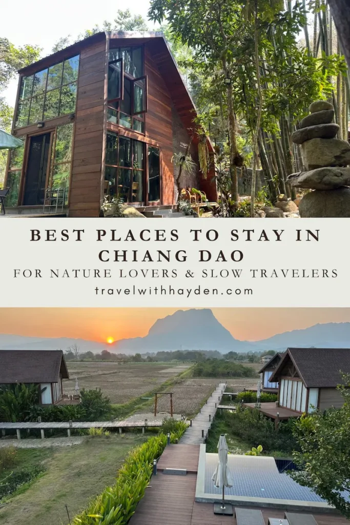 Where to Stay in Chiang Dao Pinterest Pin