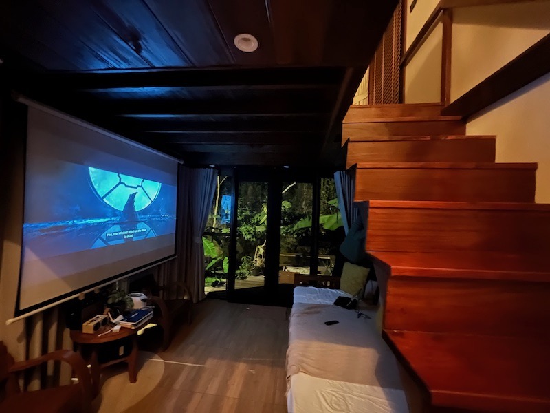 MayamYay Chiang Dao Movie Projector Setup