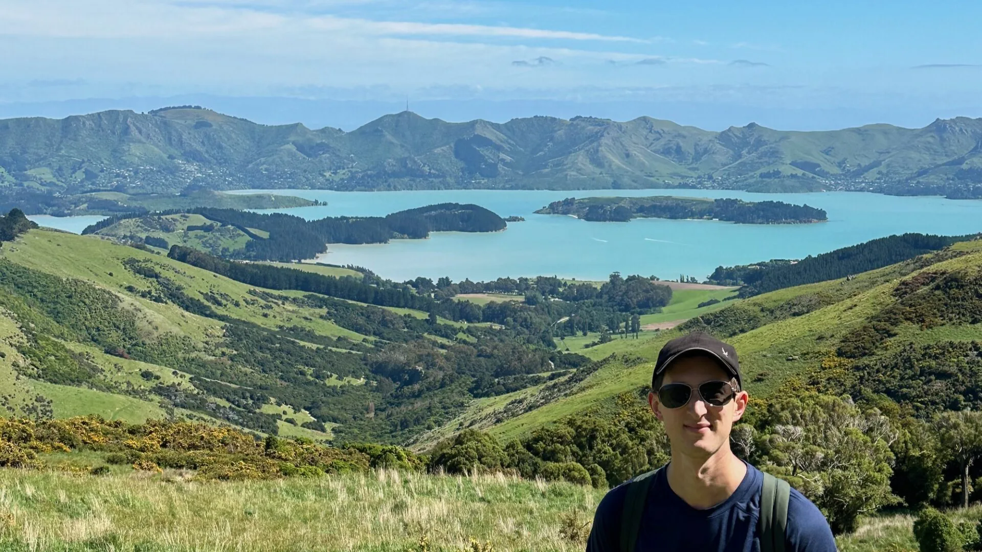 incredible views of banks peninsula from Orton Bradley Park near christchurch