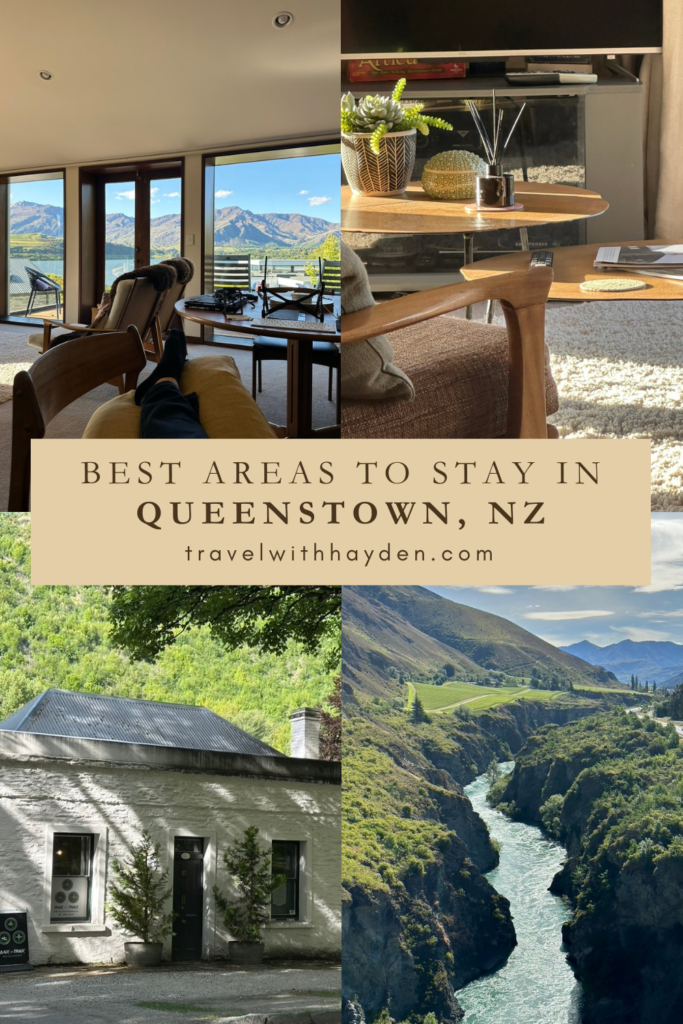 Best Areas to Stay in Queenstown Pinterest Pin