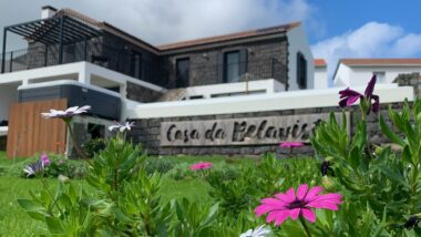 view of casa da belavista in the Azores, one of the best places to stay in the azores