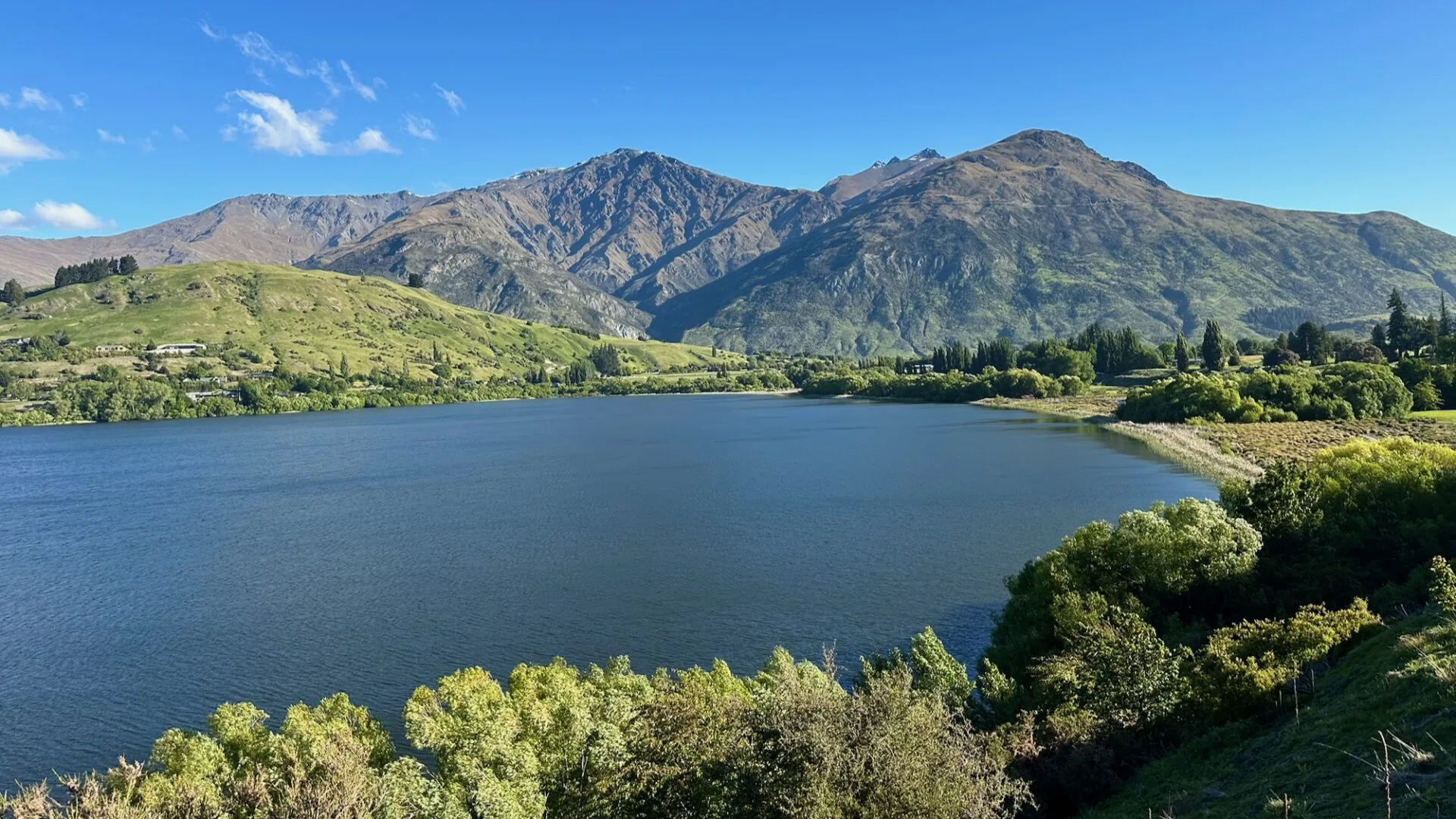 views from the track of lakes trail near queenstown