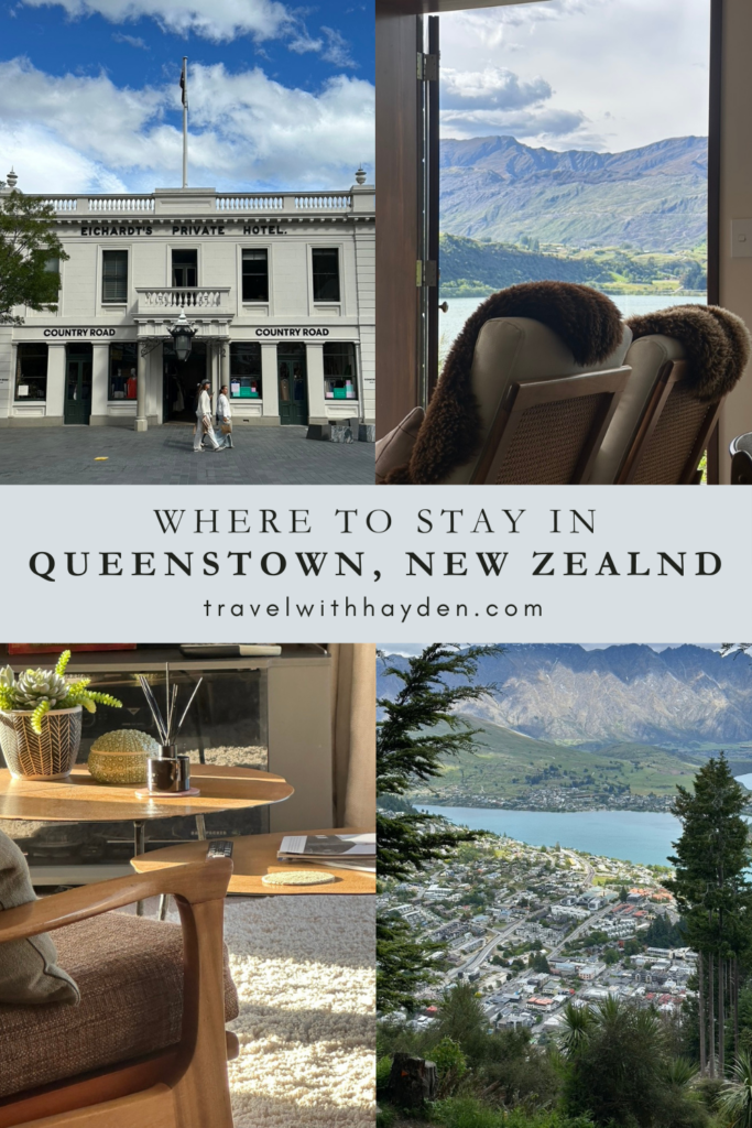 Where to Stay in Queenstown Pinterest Pin