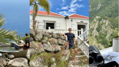 spyglass villa in Saba showing luxury place to stay with Caribbean Sea views