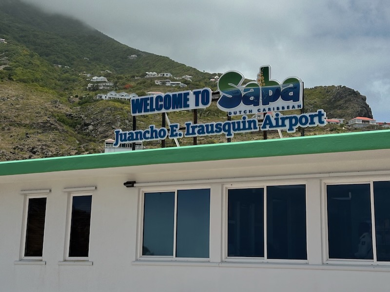a building with a sign on top of it