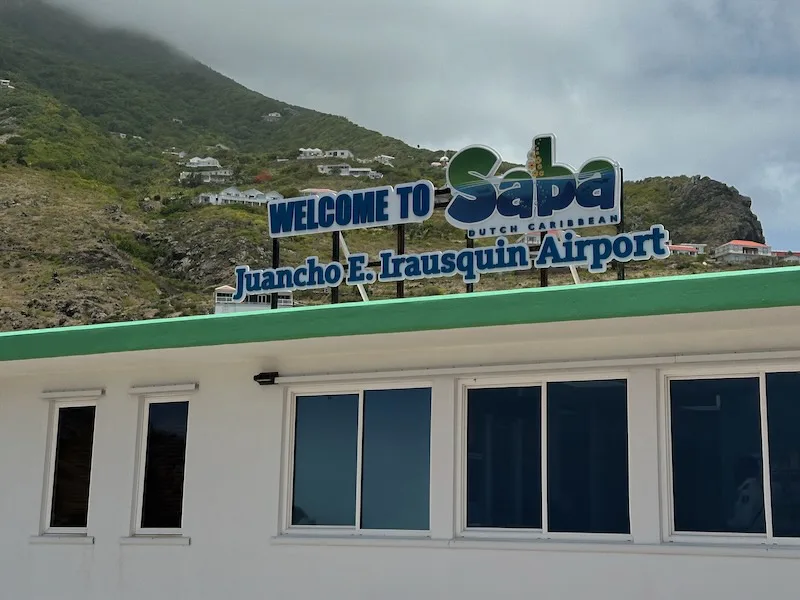 a building with a sign on top of it