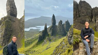 old man of storr hike on isle of Skye in scotland