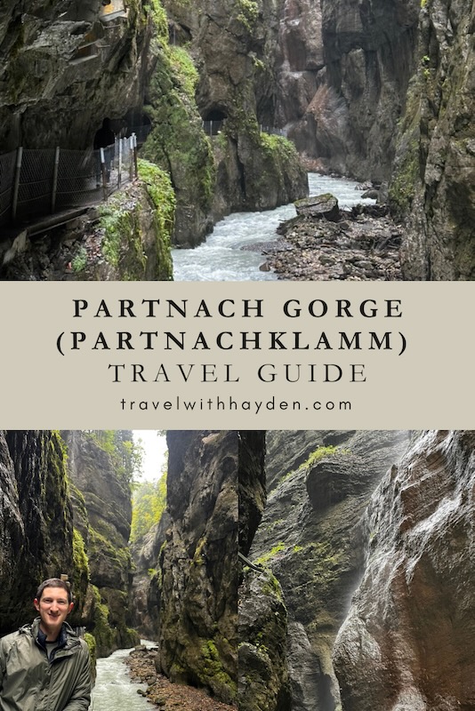 Partnach Gorge in Bavaria Germany Garmisch Partenkirchen