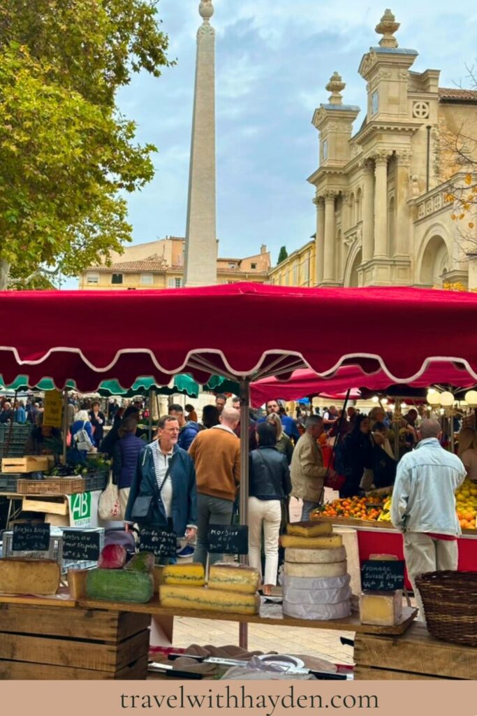 Saturday market in Aix-en-Provence