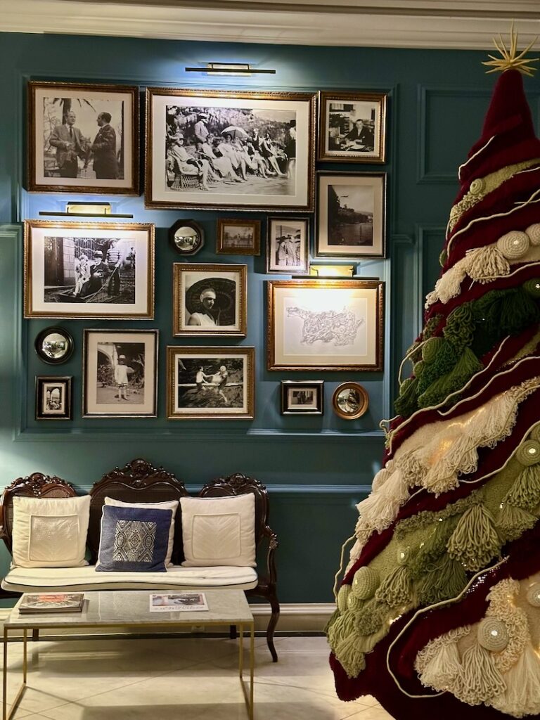 Christmas decorations at Reids palace madeira