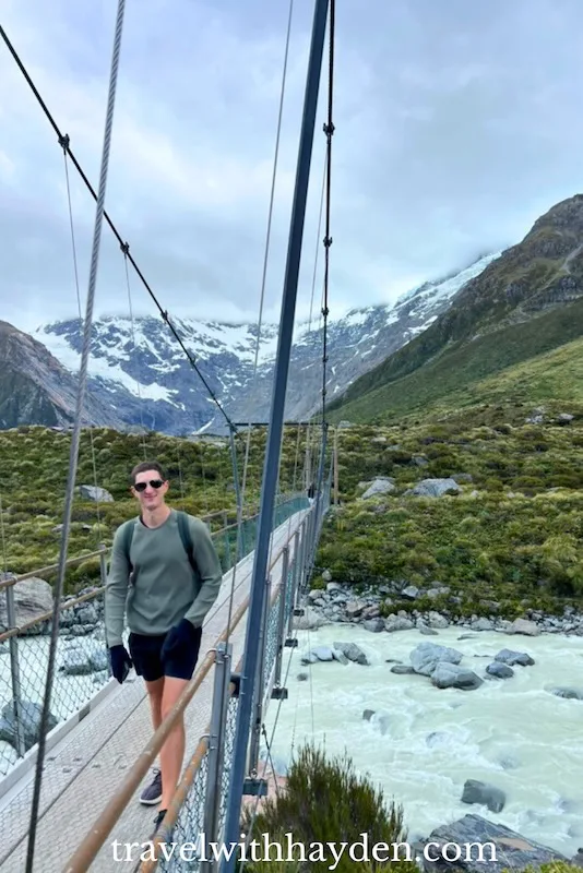 hooker valley track in mount cook national park New Zealand