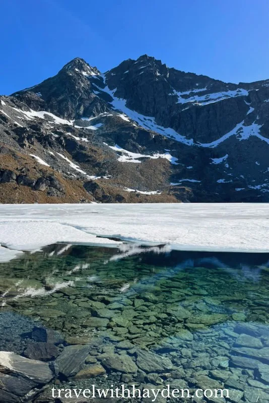 Lake Alta hike views of glacial lake