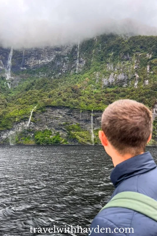 cruising through doubtful sound in New Zealand