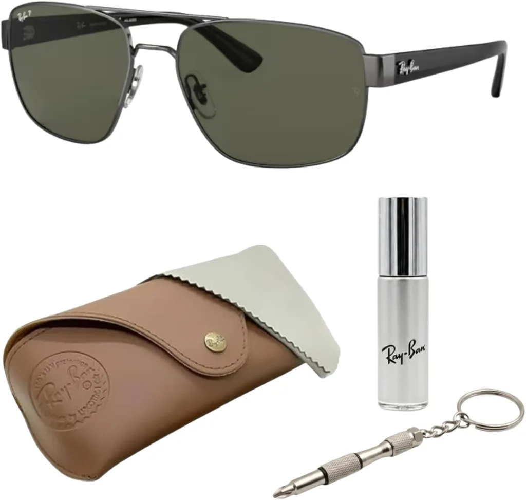 Ray-Ban RB3663 Square-Round Shape Sunglasses with Official Eyewear Kit