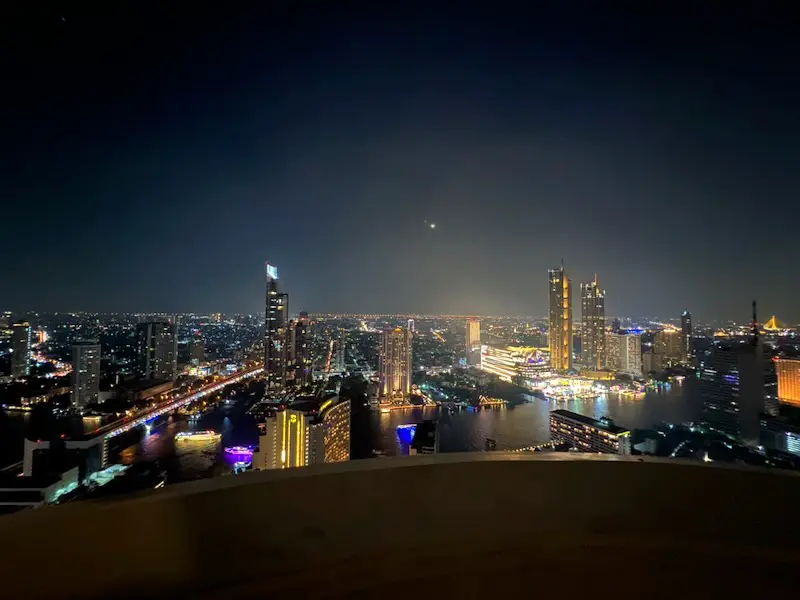 Bangkok at night from State Tower