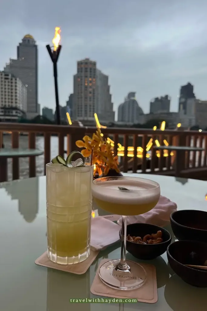 Cocktails at The Peninsula Bangkok