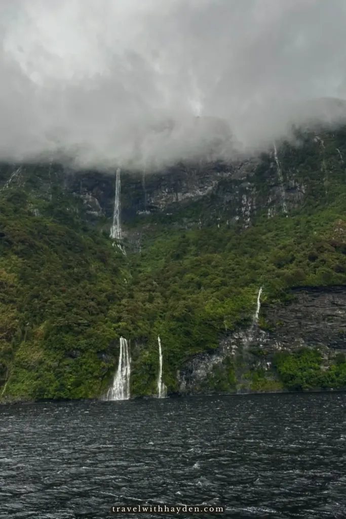 Doubtful Sound waterfalls