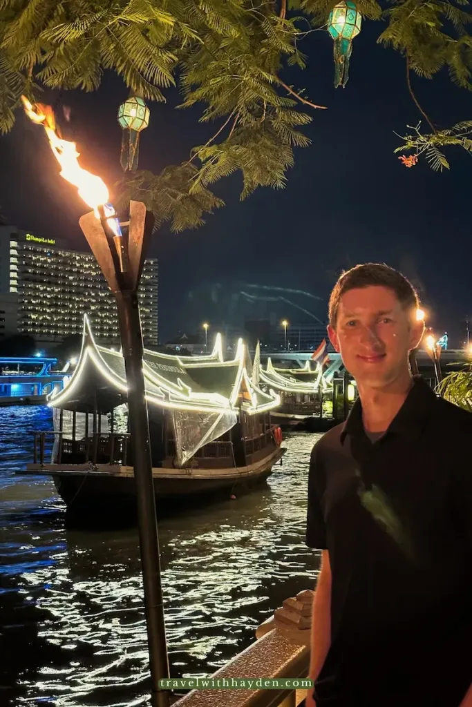 exterior waterfront water taxi at the Peninsula Bangkok Hotel