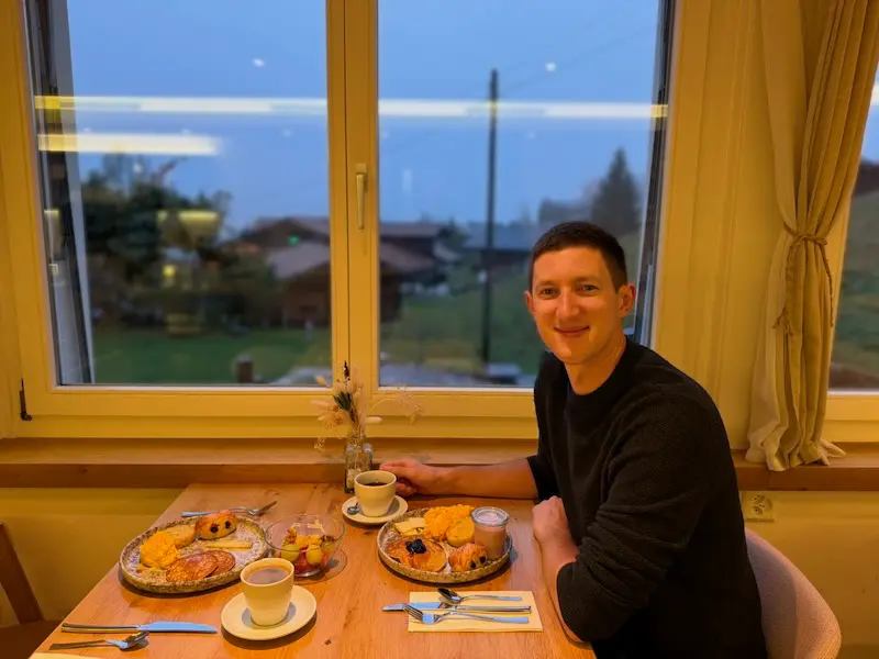 Breakfast buffet at Grindellodge Hotel