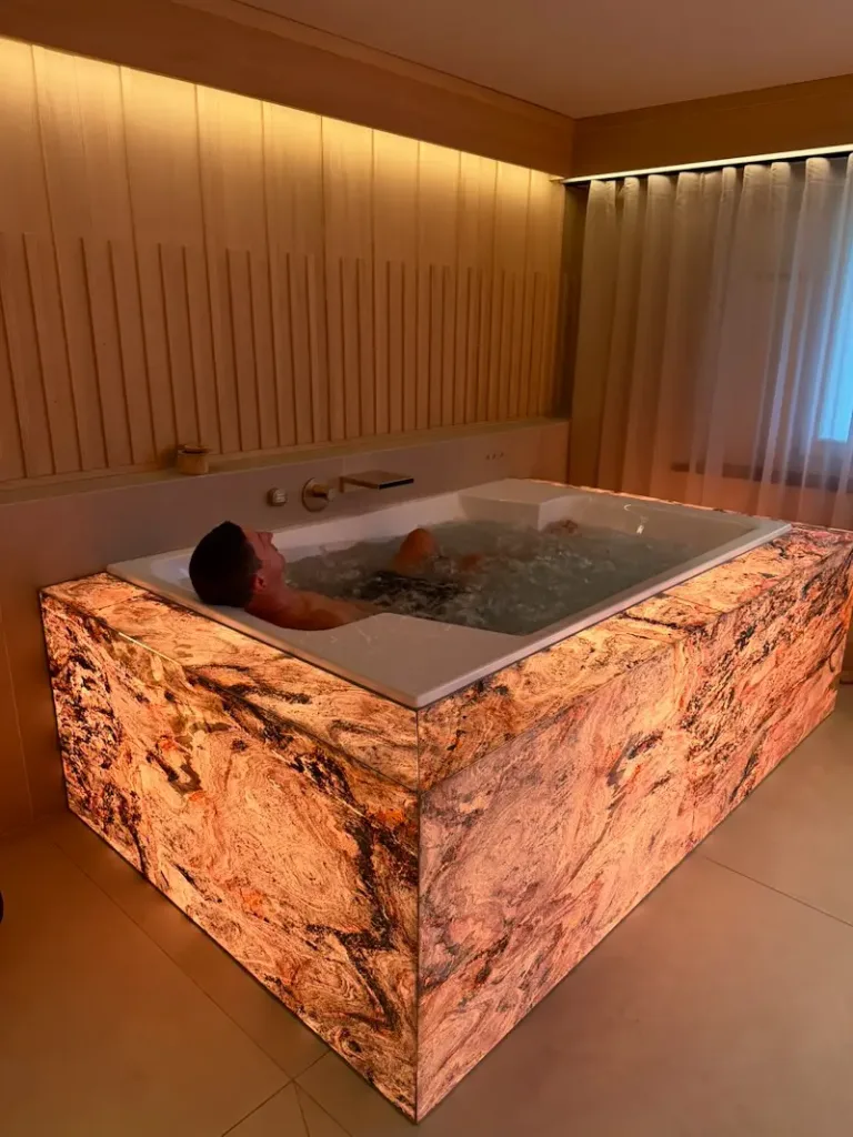 Private Spa Whirlpool at Grindellodge Hotel